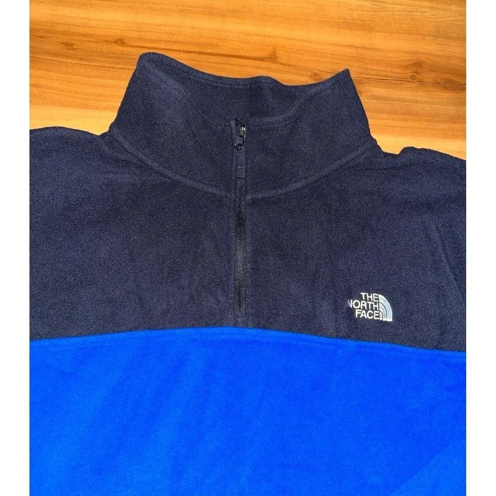 Mens The North Face Quarter Zip Fleece Pullover Jacket